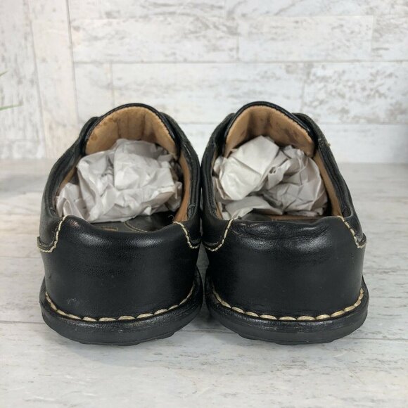 Born Concept Mules Flats Black‎ Leather Slip On Shoes WOMENS Size 6.5 / 37 GUC. - Picture 6 of 11